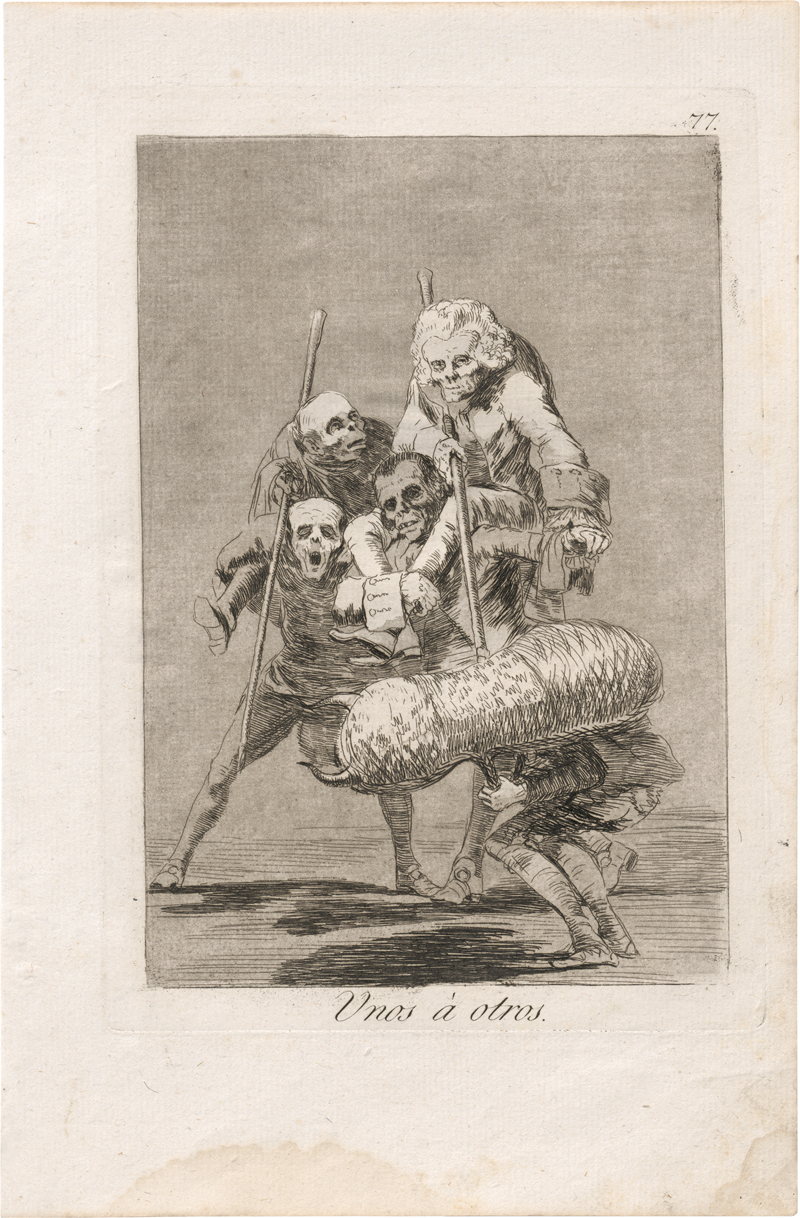 Lot 5271, Auction  127, Goya, Francisco de, Unos à otros