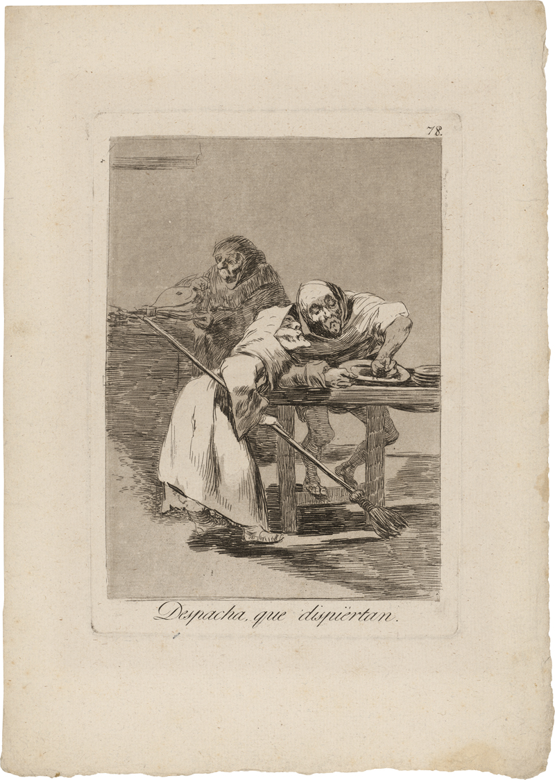 Lot 5272, Auction  127, Goya, Francisco de, Despacha, que dispiértan