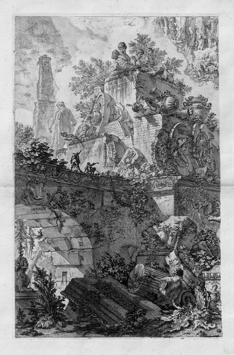 Lot 5290, Auction  127, Piranesi, Giovanni Battista, Frontispiz mit der Statue der Minerva
