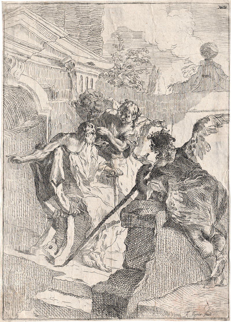 Lot 5303, Auction  127, Sigrist, Franz, Tobias heilt seinen Vater mit der Fischgalle