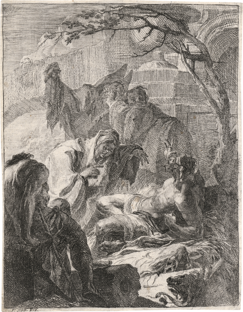 Lot 5304, Auction  127, Sigrist, Franz, Job auf dem Misthaufen verspottet