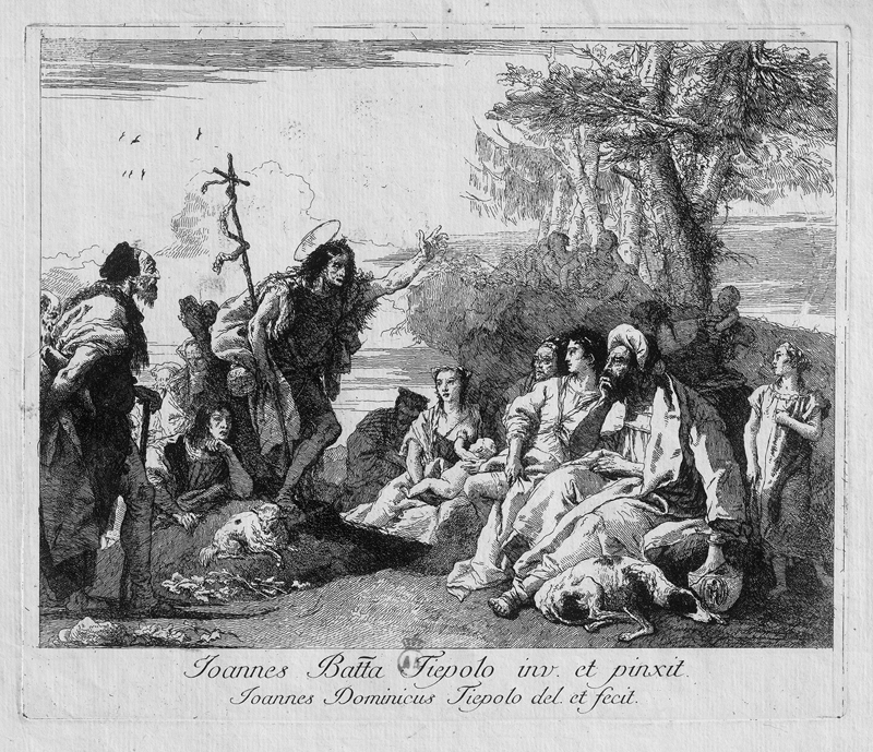 Lot 5310, Auction  127, Tiepolo, Giovanni Domenico, Johannes der Täufer predigend