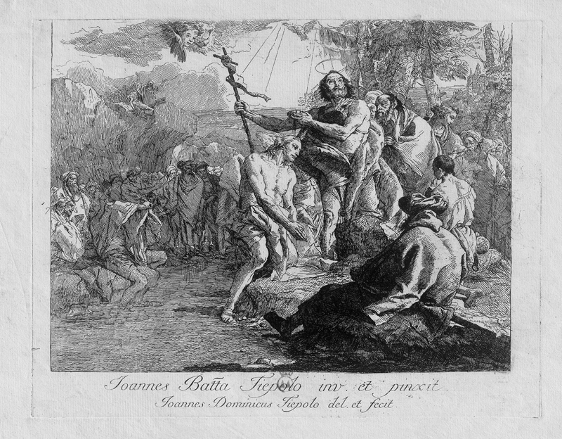 Lot 5311, Auction  127, Tiepolo, Giovanni Domenico, Die Taufe Christi