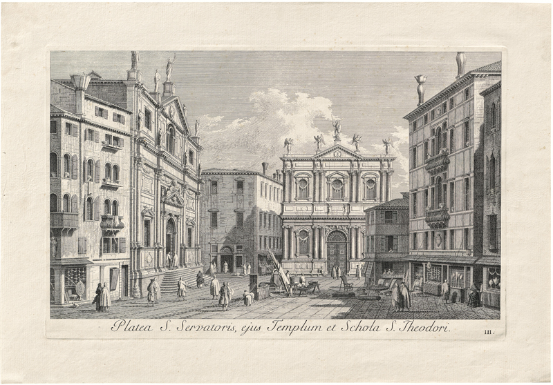 Lot 5318, Auction  127, Visentini, Antonio, Veduta dal Ponte di Rialto verso Ca´Foscari