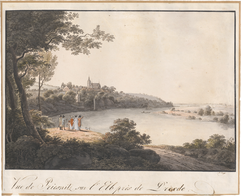 Lot 5322, Auction  127, Zingg, Adrian, Blick auf Briesnitz an der Elbe