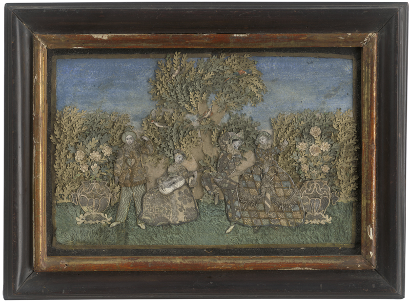 Lot 5323, Auction  127, Papierantiquitäten, 18. Jh. Barocke Collage: Fêtes Galantes