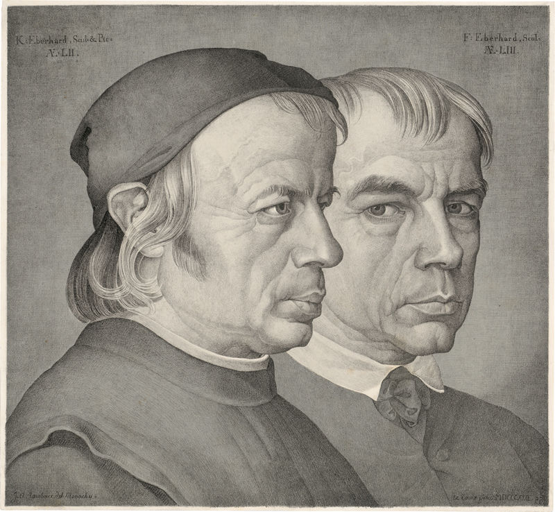 Lot 5372, Auction  127, Ramboux, Johann Anton, Doppelportrait der Brüder Konrad und Franz Eberhard
