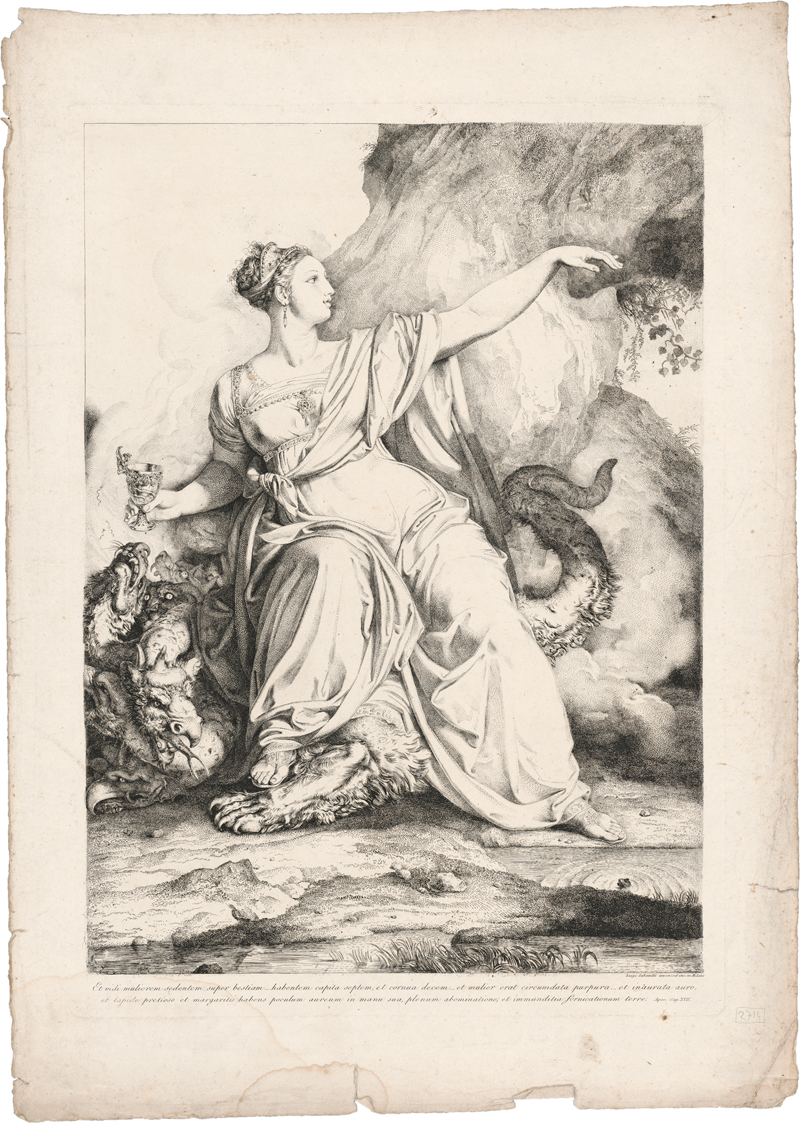 Lot 5380, Auction  127, Sabatelli, Luigi, Drei Darstellungen aus L'Apocalisse