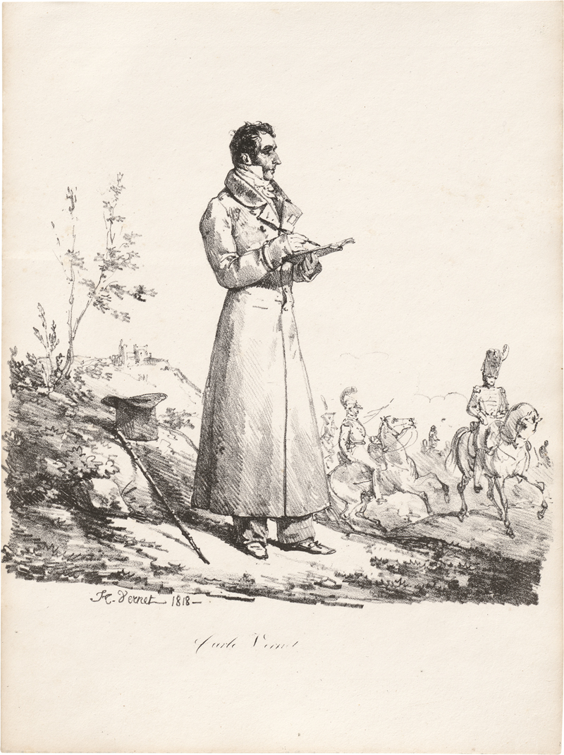 Lot 5382, Auction  127, Vernet, Horace, Carle Vernet, im Stehen zeichnend