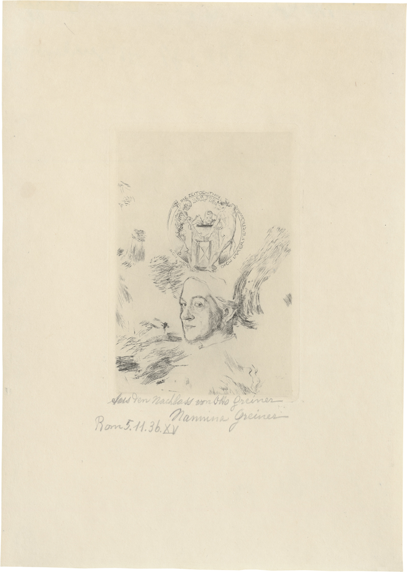Lot 5393, Auction  127, Greiner, Otto, Die Zeit geht hin