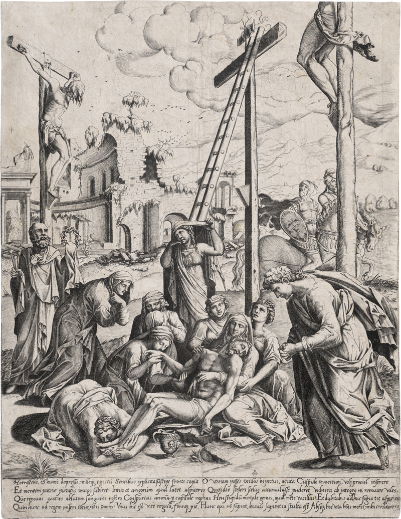 Lot 5447, Auction  127, Bos, Cornelis, Die Kreuzabnahme