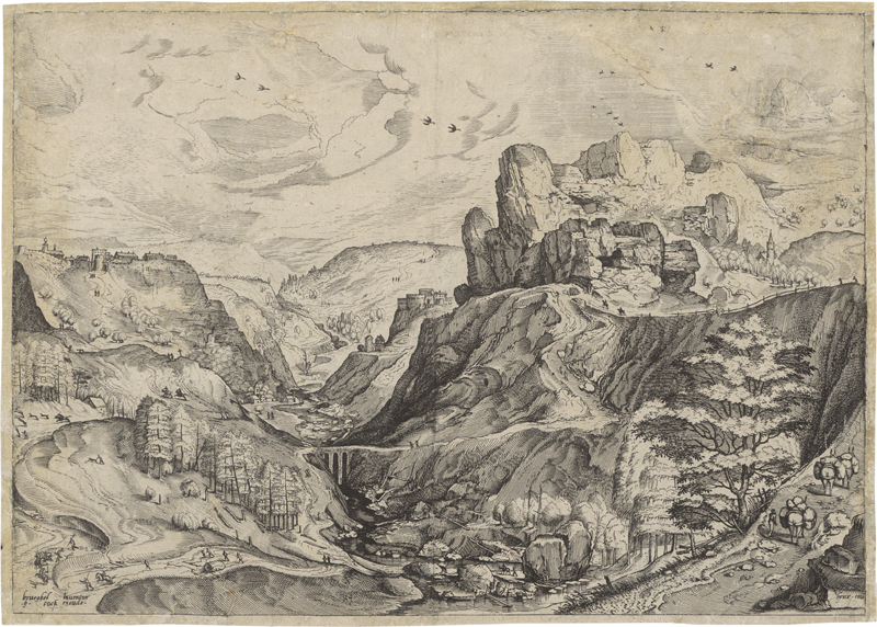 Lot 5454, Auction  127, Bruegel d. Ä., Pieter - nach, Alpine Landschaft mit tiefem Tal
