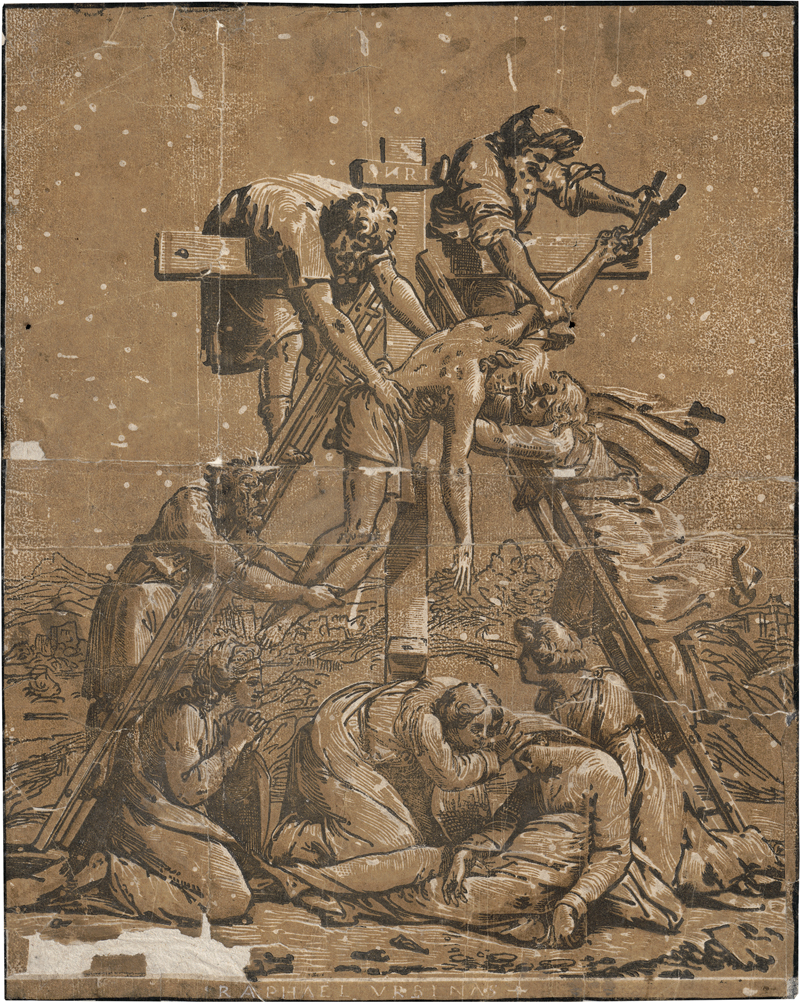 Lot 5462, Auction  127, Carpi, Ugo da, Die Kreuzabnahme