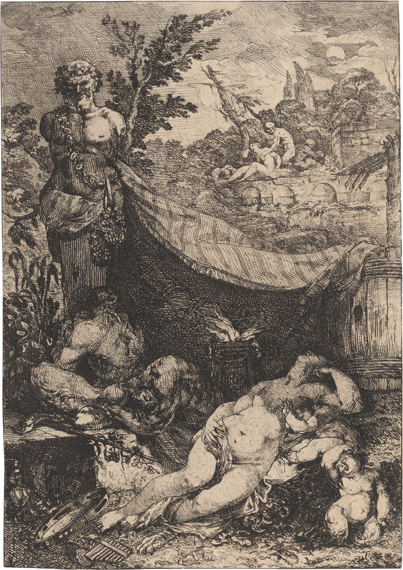 Lot 5476, Auction  127, David, Giovanni, Bacchanal mit einer schlafenden Mänade