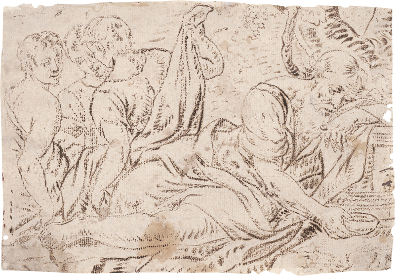 Lot 5479, Auction  127, Deutsch, um 1600. Diogenes und seine Jünger