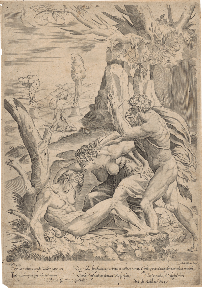 Lot 5508, Auction  127, Fagiuoli, Girolamo, Adam und Eva beweinen den Tod Abels