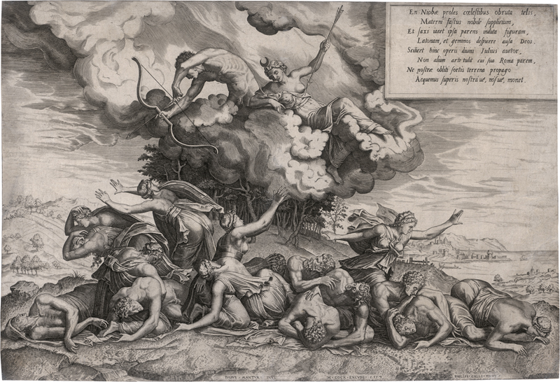 Lot 5514, Auction  127, Galle, Philips, Apoll und Artemis töten die Niobiden