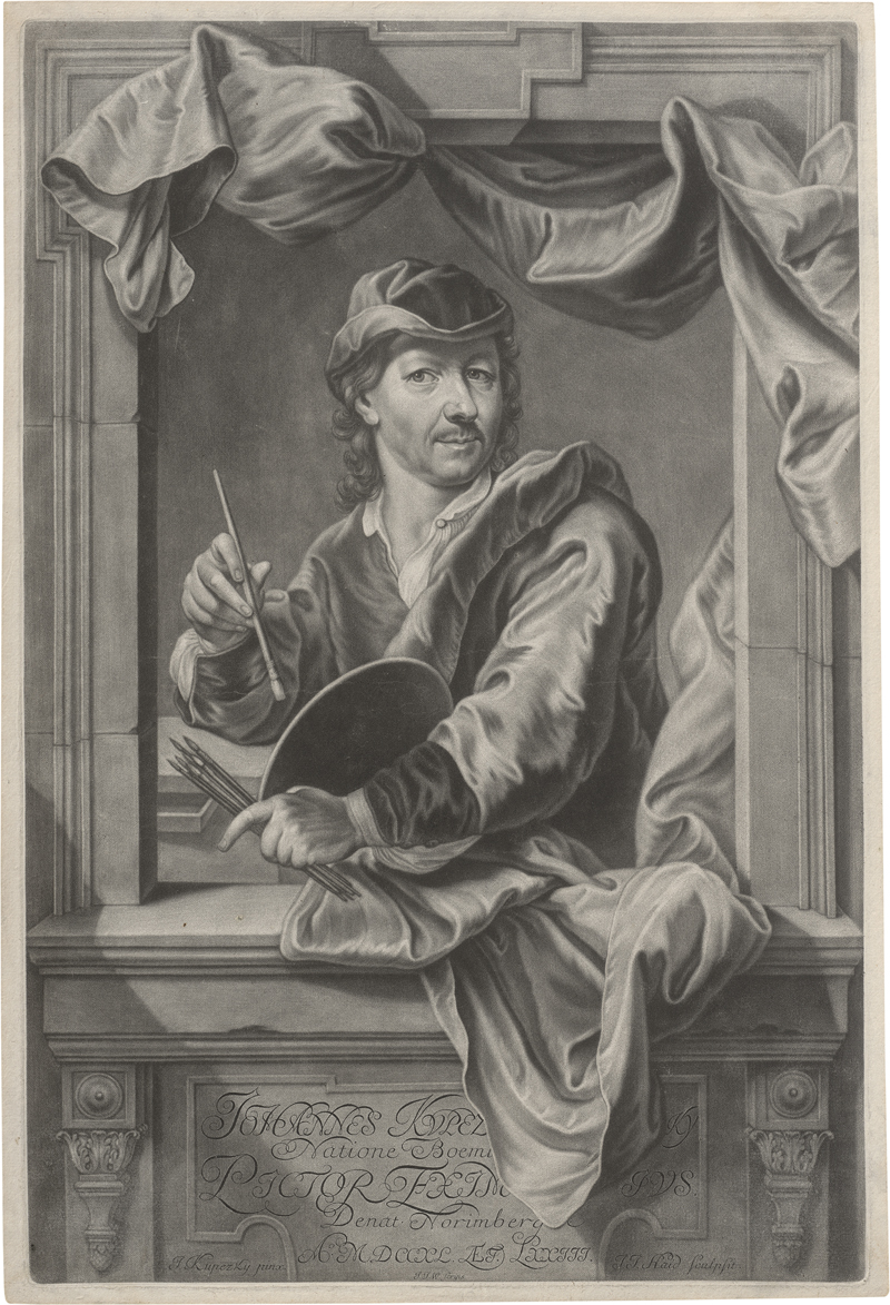 Lot 5548, Auction  127, Haid, Johann Jakob, Selbstbildnis Johann Kupetzky