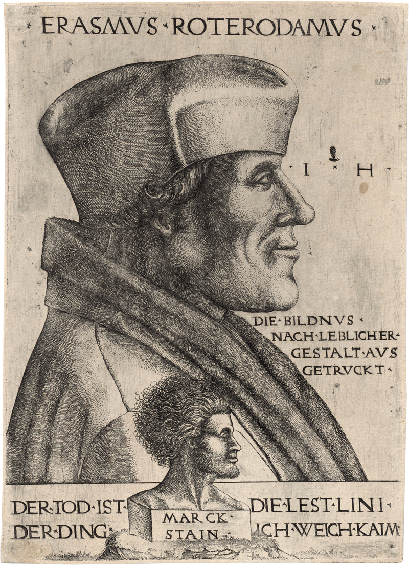 Lot 5554, Auction  127, Hopfer, Hieronymus, Bildnis des Erasmus von Rotterdam