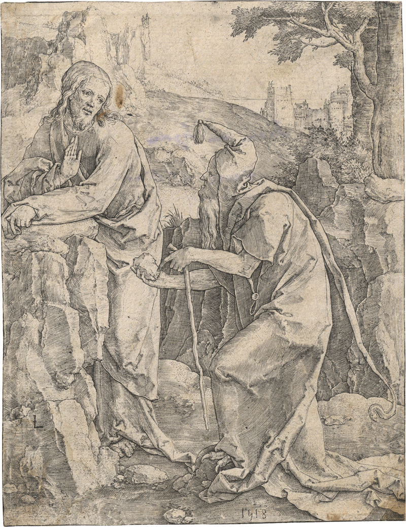 Lot 5568, Auction  127, Leyden, Lucas van, Die Versuchung Christi