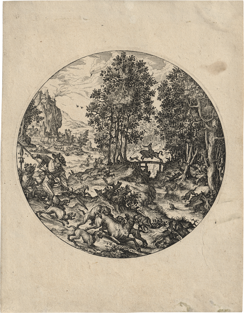 Lot 5585, Auction  127, Murer, Christoph, Die Hirschjagd