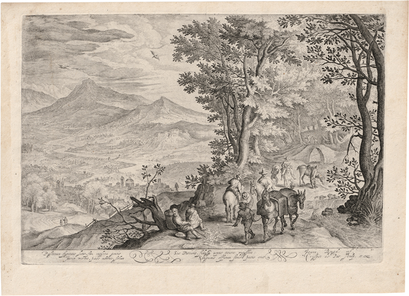 Lot 5596, Auction  127, Passe d. Ä., Crispijn de, Landschaft mit Blick auf eine Stadt