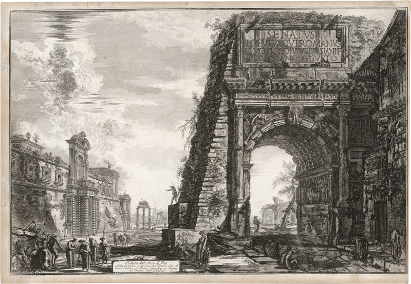 Lot 5604, Auction  127, Piranesi, Giovanni Battista, Veduta dell'Arco di Tito