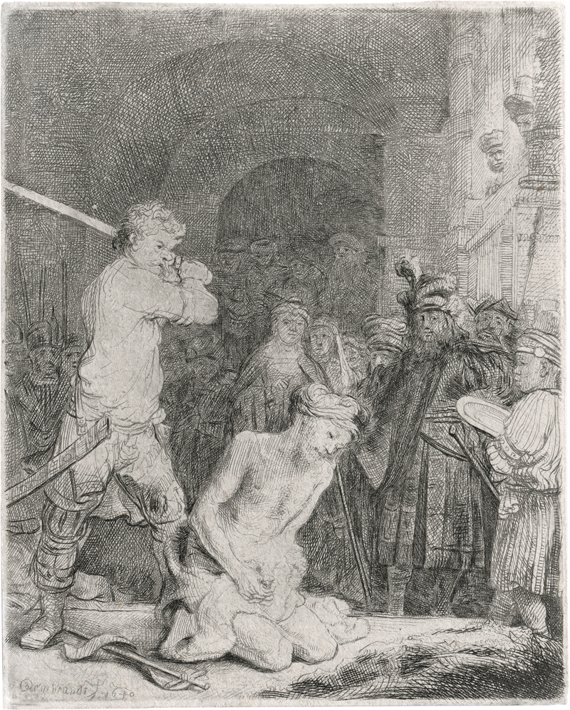 Lot 5613, Auction  127, Rembrandt Harmensz. van Rijn, Die Enthauptung Johannes des Täufers