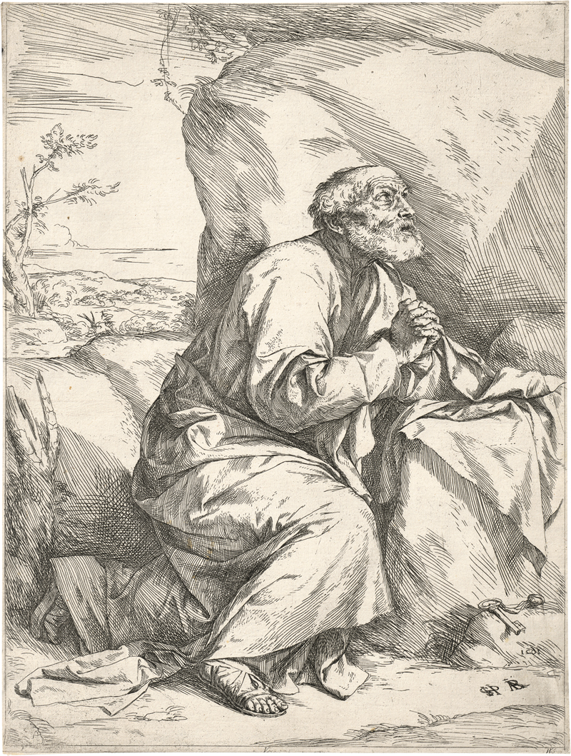 Lot 5628, Auction  127, Ribera, Jusepe de, Die Buße des hl. Petrus
