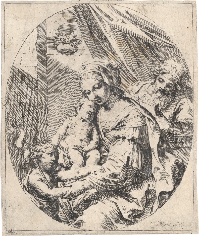 Lot 5650, Auction  127, Sirani, Elisabetta, Die Hl. Familie mit dem Johannesknaben