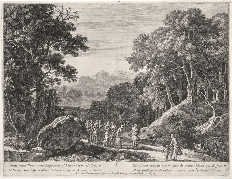 Lot 5652, Auction  127, Swanevelt, Herman van, Geschichte des Adonis