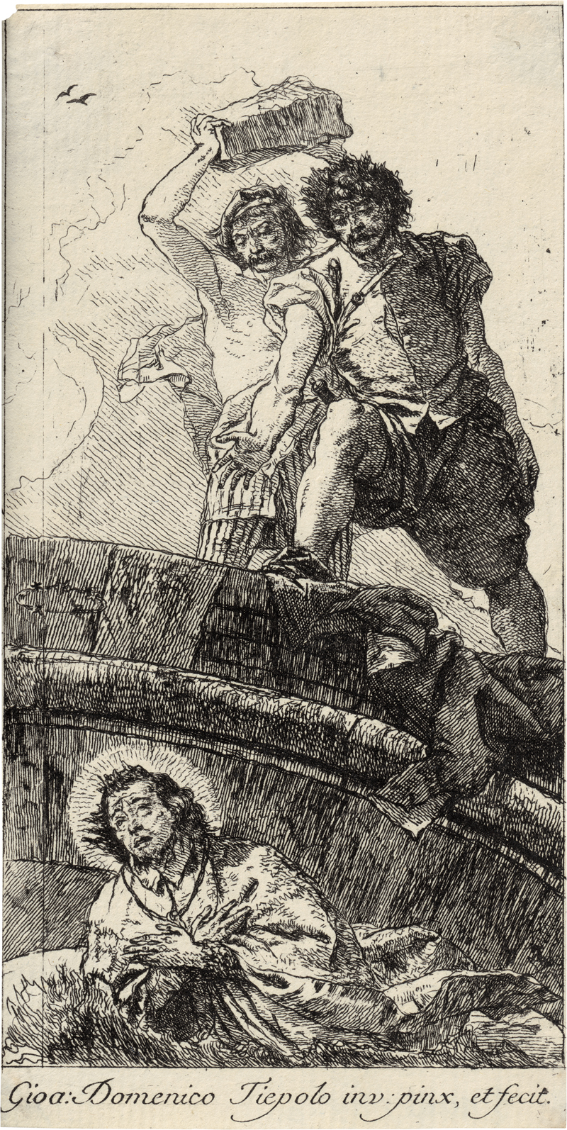 Lot 5657, Auction  127, Tiepolo, Giovanni Domenico, Das Martyrium des hl. Johann Nepomuk