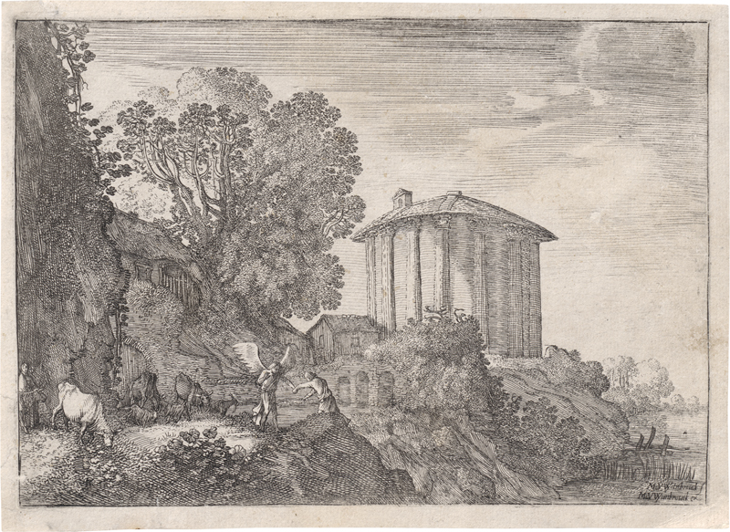 Lot 5662, Auction  127, Uytenbroeck, Moyses van, Landschaft mit dem Tempel der Vesta