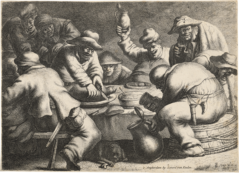 Lot 5667, Auction  127, Vliet, Johannes Jorisz. van, Die Bauernmahlzeit