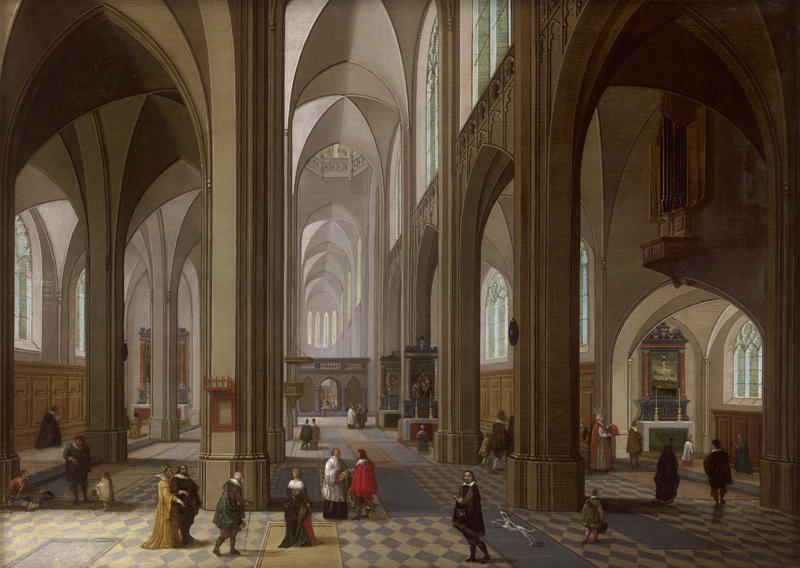 Lot 6007, Auction  127, Neefs II, Pieter, Innnenansicht einer gotischen Kathedrale