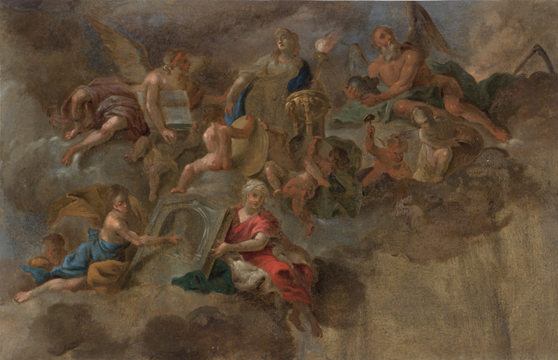 Lot 6043, Auction  127, Gran, Daniel - Werkstatt, Allegorie der Geschichte und Vorsichtigkeit 