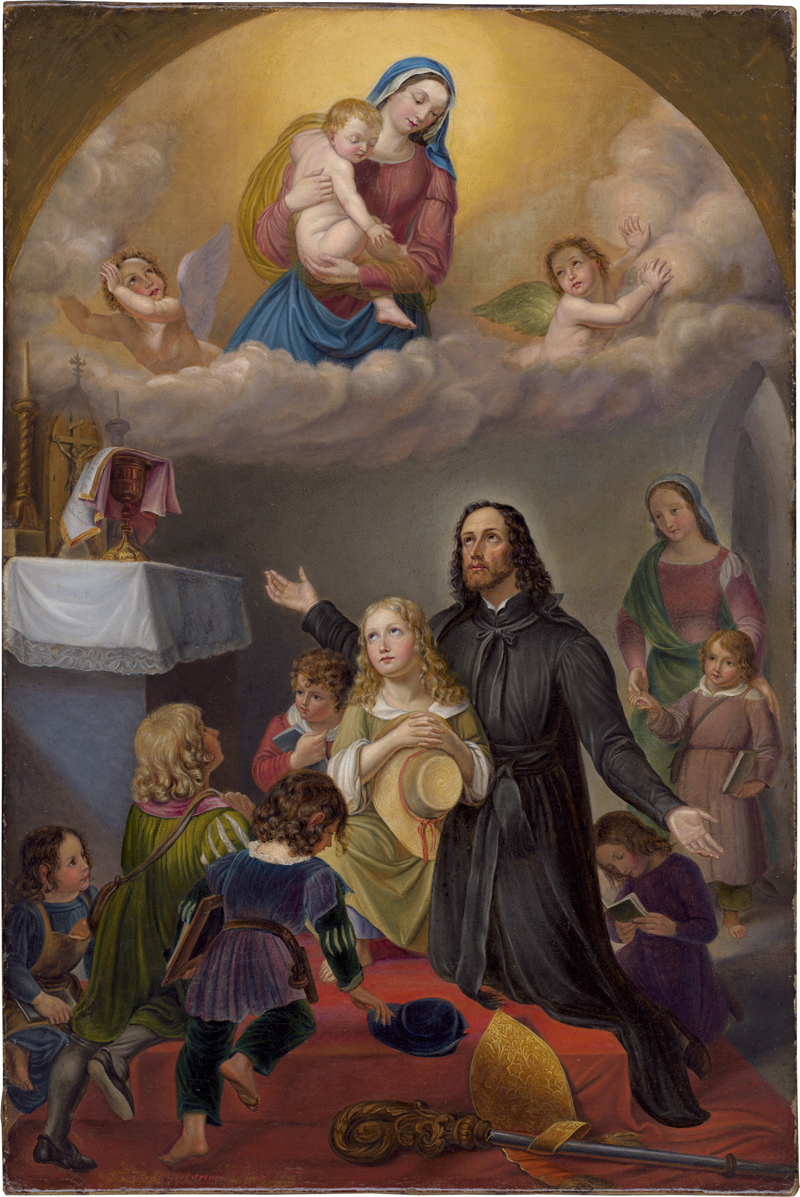Lot 6048, Auction  127, Vogel von Vogelstein, Carl Christian, Die Jungfrau Maria erscheint dem hl. Jospeh Calasanz und den Kindern