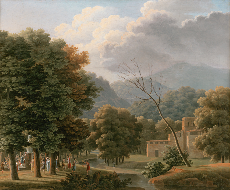 Lot 6049, Auction  127, Lebrun, Hippolyte, Frühlingsreigen Arkadische Landschaft mit Tanzenden 