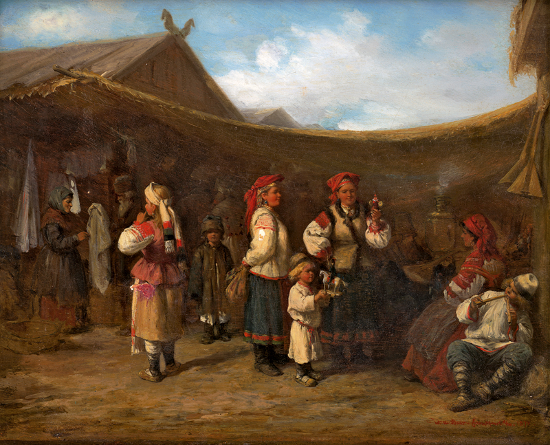 Lot 6051, Auction  127, Beer, Wilhelm Amandus, Jahrmarkt bei Smolensk in Russland