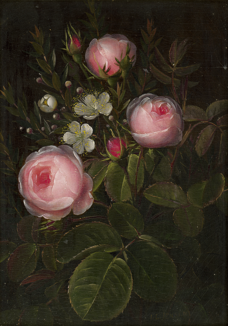 Lot 6054, Auction  127, Jensen, Johan Laurentz, Stillleben mit Pfingstrosen. 