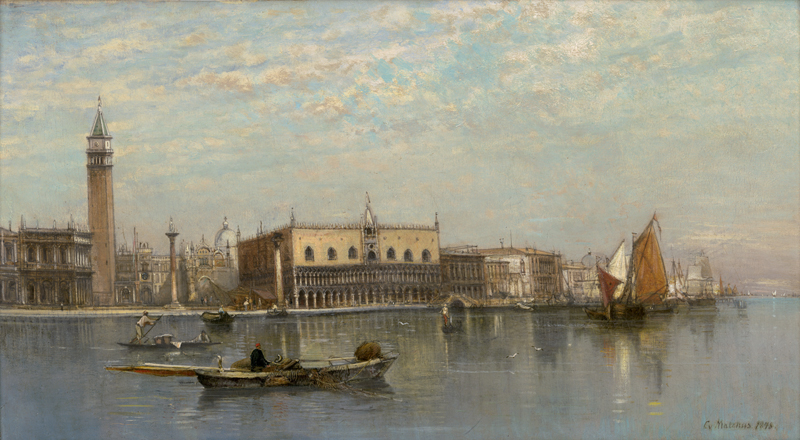 Lot 6083, Auction  127, Malchus, Carl von, Der Bacino di San Marco in Venedig, gesehen von der Punta della Dogana