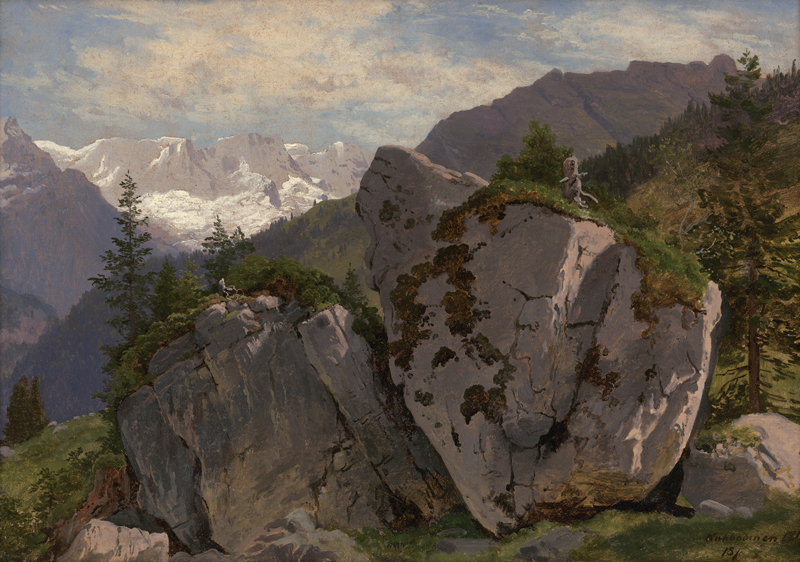 Lot 6093, Auction  127, Steffan, Johann Gottfried - zugeschrieben, Schweizer Berglandschaft