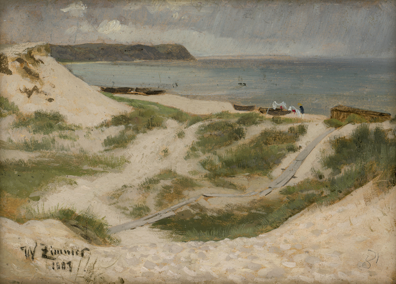 Lot 6138, Auction  127, Zimmer, Wilhelm Carl August, Dünenpartie bei Göhren auf Rügen