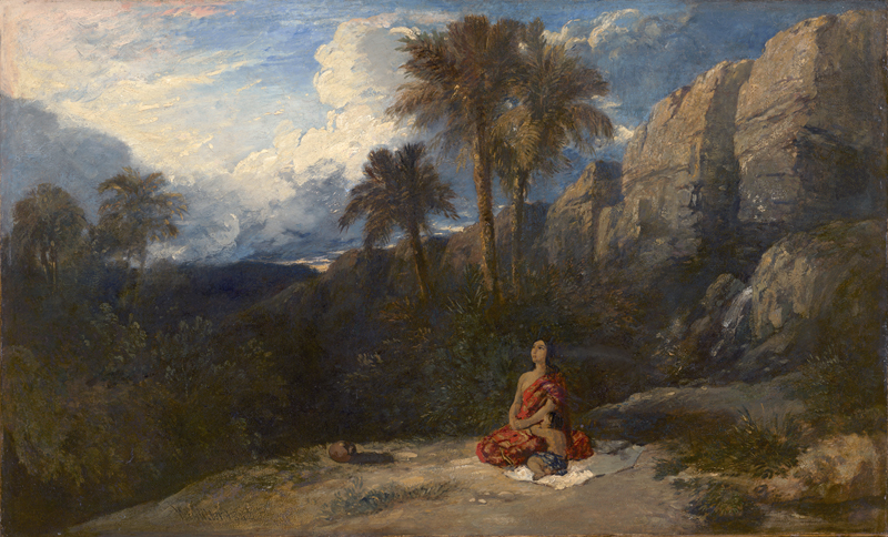 Lot 6174, Auction  127, Müller, William James, Hagar und Ismael in der Wüste