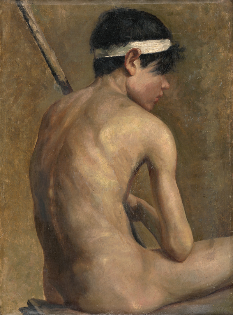 Lot 6179, Auction  127, Italienisch, um 1900. Studie eines Hirtenknaben in Rückenansicht