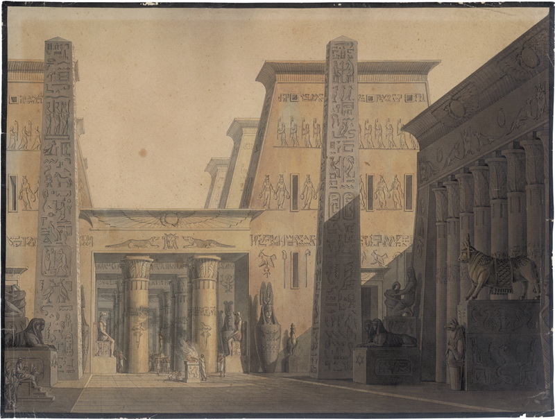 Lot 6346, Auction  127, Basoli, Antonio, Il tempio d'Osiri