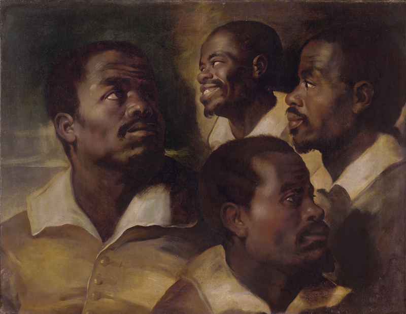 Lot 6360, Auction  127, Rubens, Peter Paul - nach, Vier Kopfstudien eines schwarzen Mannes