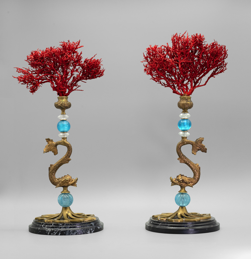 Lot 6411, Auction  127, Tafelaufsatz, Zwei flamboyante Tafelaufsätze