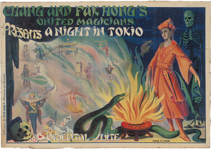 Lot 6428, Auction  127, Spanisch, um 1930. Chang and Fak Hong’s United Magicians presents a Night in Tokio