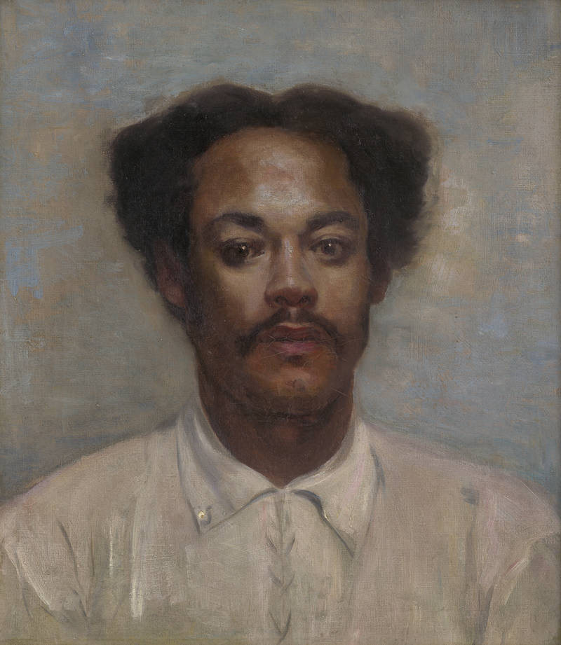 Lot 6434, Auction  127, Ažbe, Anton, Portrait eines jungen Mannes, wohl aus Südost-Asien